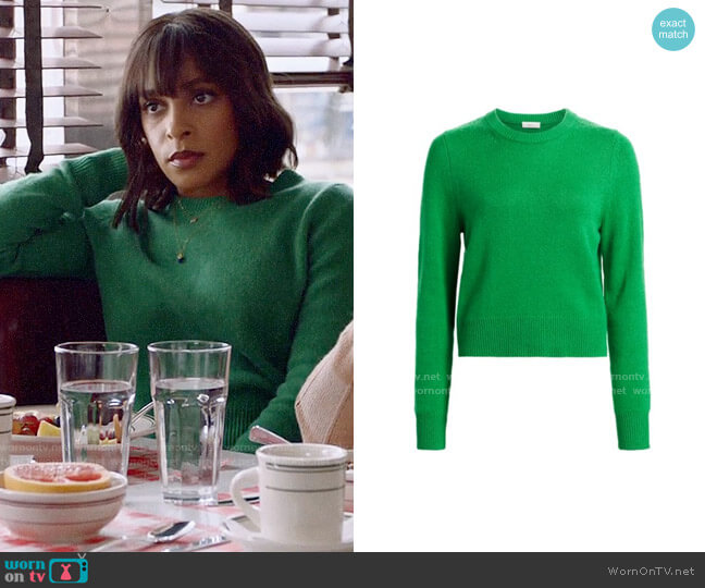 A.L.C. Wooster Sweater worn by Edie Palmer (Megalyn Echikunwoke) on Almost Family