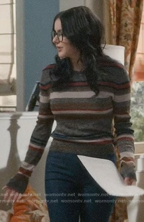 Alex’s multi color striped sweater on Modern Family