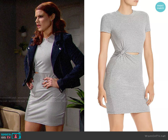 Alexanderwang.t Cutout T-shirt Dress worn by Sally Spectra (Courtney Hope) on The Bold and the Beautiful
