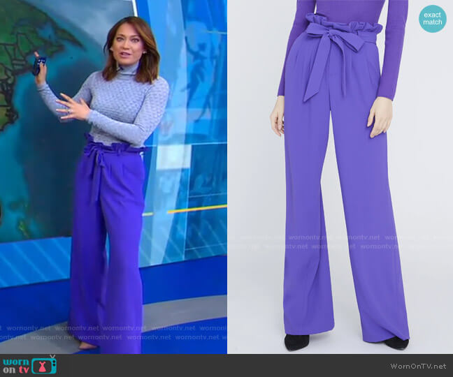Alice + Olivia Farrel Pants worn by Ginger Zee on Good Morning America
