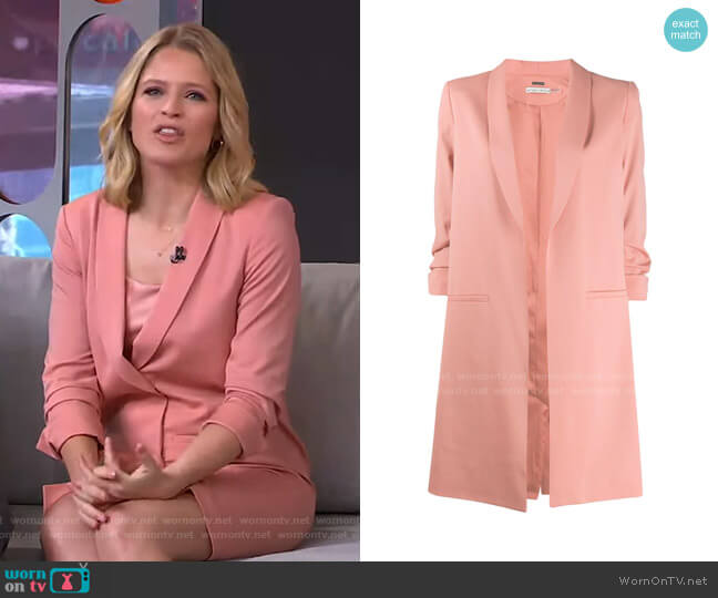Alice + Olivia Oversized Blazer worn by Sara Haines on Good Morning America