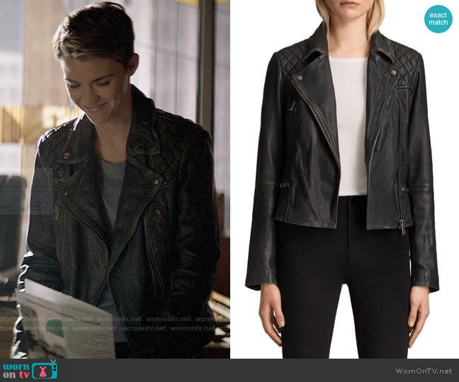 All Saints Cargo Leather Jacket worn by Kate Kane (Ruby Rose) on Batwoman