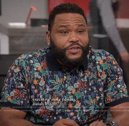 Andre’s floral polo shirt on Black-ish