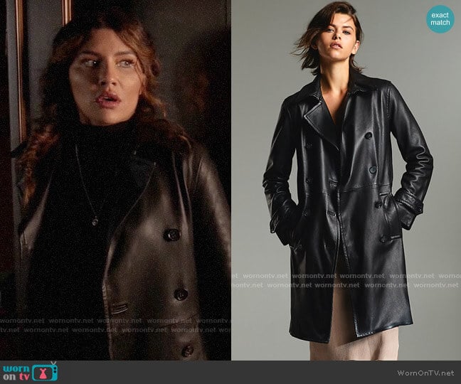 Babaton Floyd Leather Jacket worn by Dinah Drake (Juliana Harkavy) on Arrow