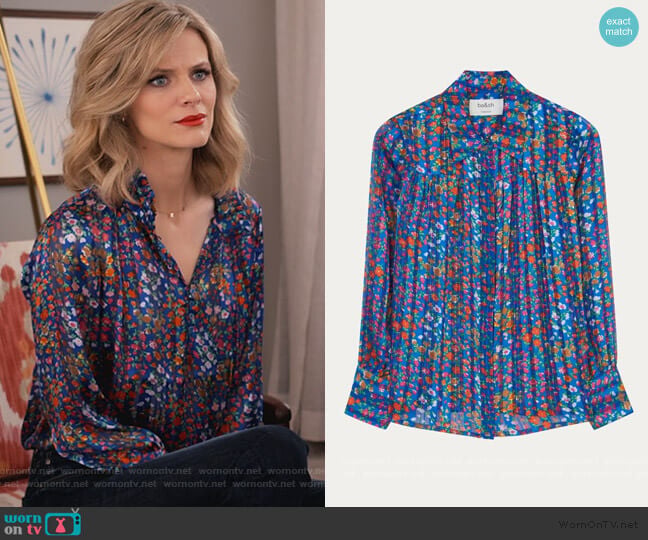 Ba&sh Rive Shirt worn by Mallory (Brooklyn Decker) on Grace and Frankie