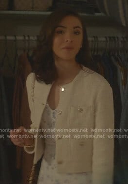 Bess’s white tweed jacket on Nancy Drew