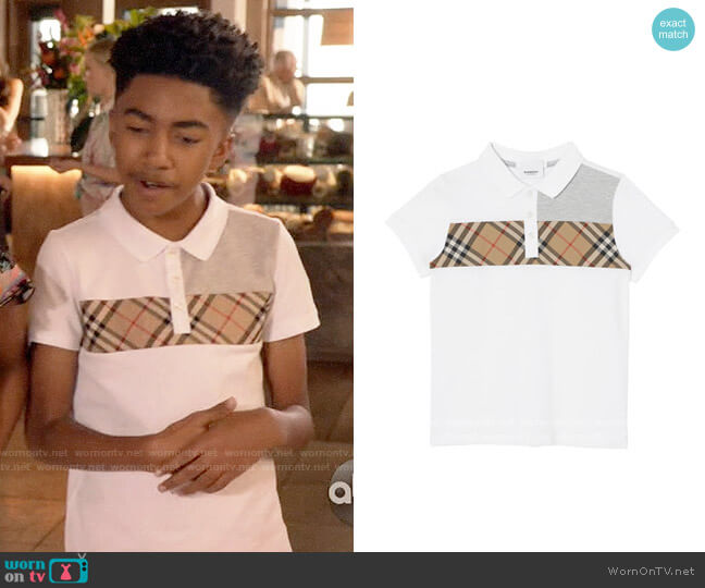 Burberry Jeff Polo worn by Jack Johnson (Miles Brown) on Black-ish