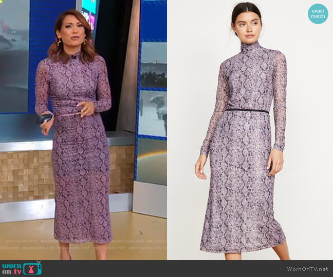 Cinq a Sept Olympia Skirt worn by Ginger Zee on Good Morning America