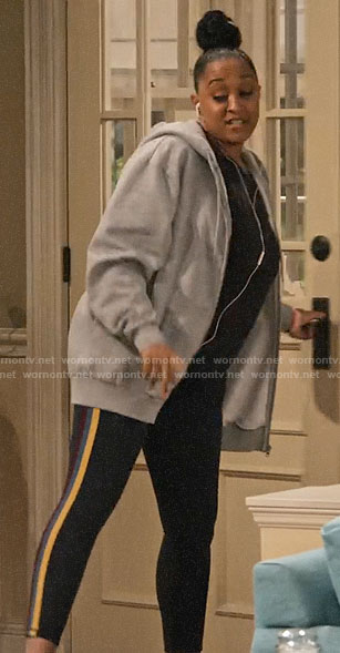 Cocoa’s side stripe leggings on Family Reunion