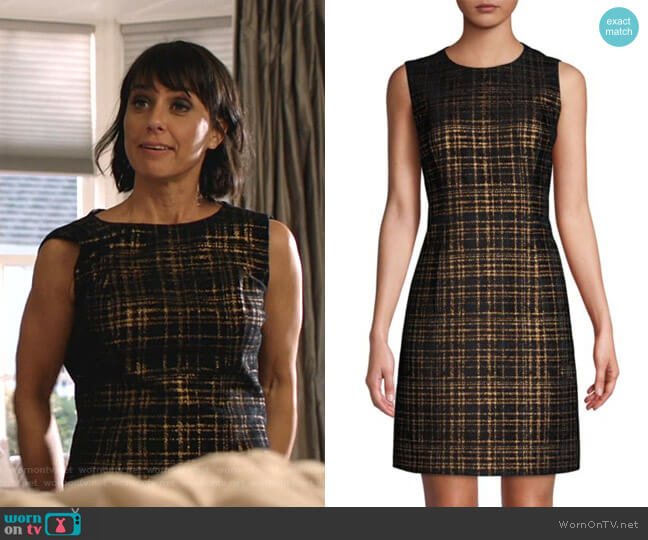 Elie Tahari Jaelyn Tweed Mini A-Line Dress
