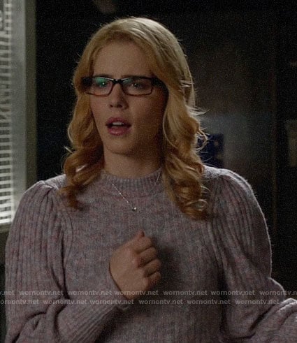 Felicity’s purple sweater on Arrow