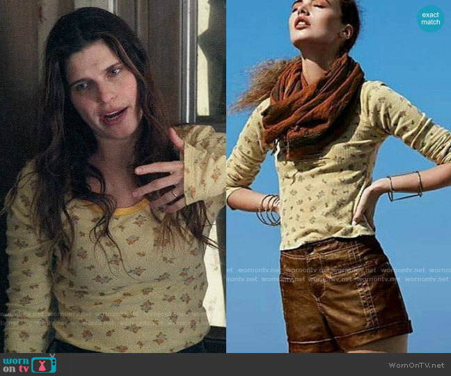 Free People Thermal Tee worn by Rio (Lake Bell) on Bless This Mess