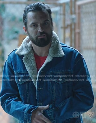 Grey’s shearling denim jacket on Stumptown