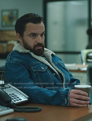 Grey’s shearling denim jacket on Stumptown
