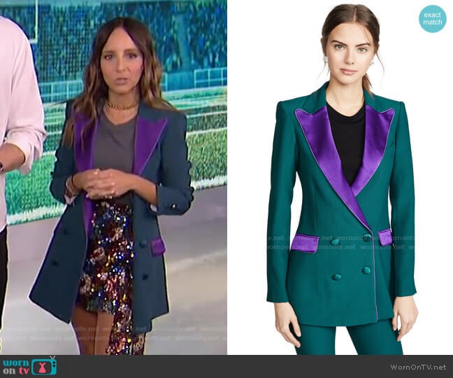 Hebe Studio Bianca Blazer worn by Lilliana Vazquez on E! News