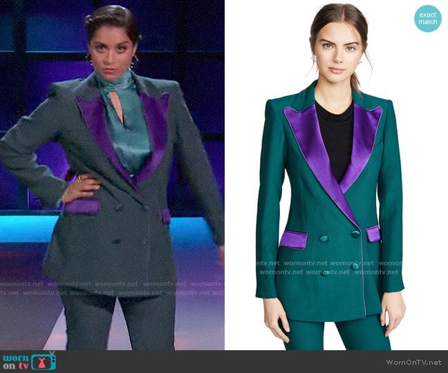 Hebe Studio Bianca Blazer worn by Lilly Singh on A Little Late with Lilly Singh