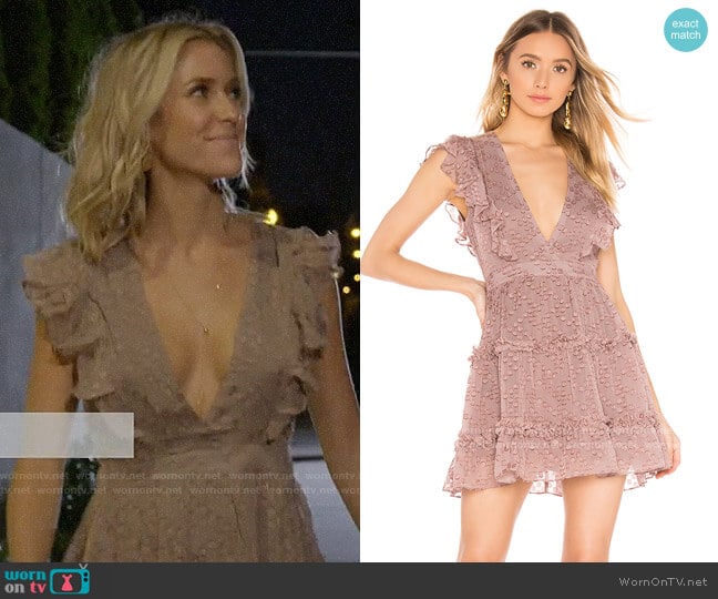 House of Harlow 1960 x Revolve Juniper Dress in Mauve worn by Kristin Cavallari on Very Cavallari