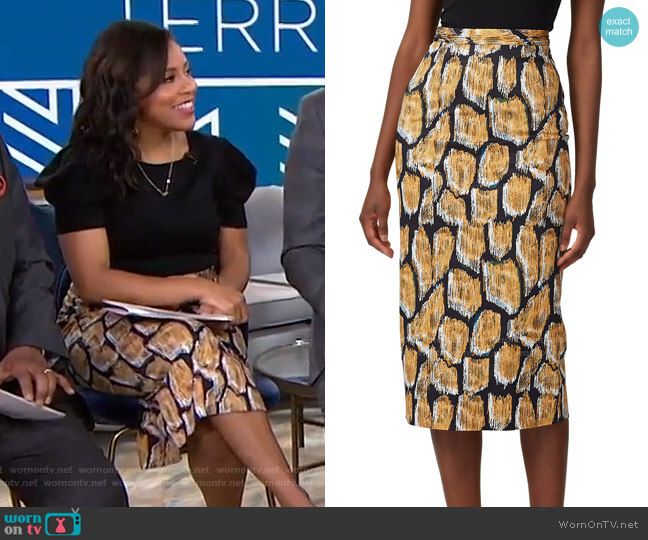 Hunter Bell Taylor Skirt worn by Sheinelle Jones on Today