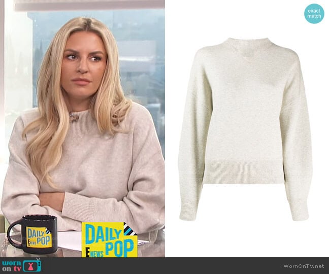 Isabel Marant Etoile Karl Oversized Jumper worn by Morgan Stewart on E! News