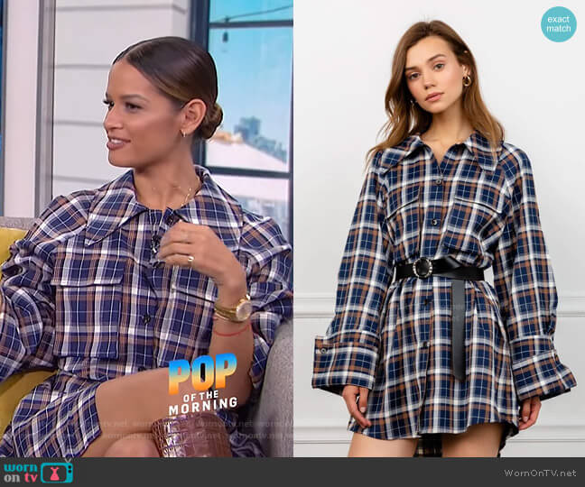 J. Ing Maddi Plaid Shirt Dress