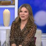 Jenna’s leopard print tie neck dress on Today