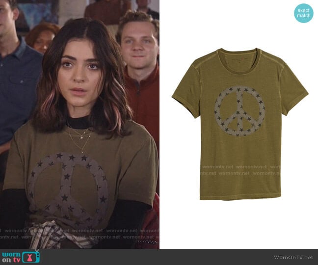 John Varvatos Peace Star Fill T-Shirt worn by Olive Stone (Luna Blaise) on Manifest