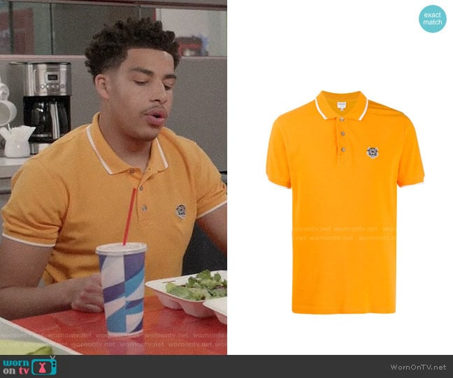 Kenzo Mini Tiger Polo Shirt worn by Andre Johnson Jr (Marcus Scribner) on Black-ish