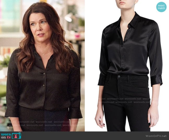 L'Agence Dani Blouse worn by Joan (Lauren Graham) on Zoeys Extraordinary Playlist