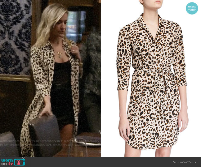 L'Agence Stella Leopard Dress worn by Kristin Cavallari on Very Cavallari