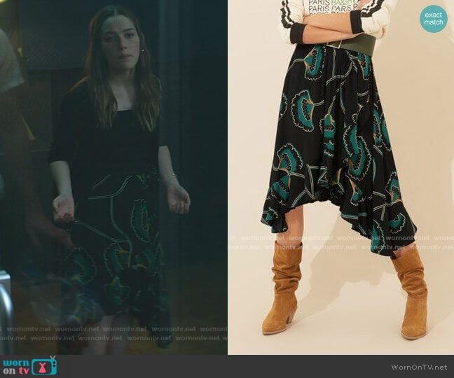 Ba&Sh Lena Skirt worn by Love Quinn (Victoria Pedretti) on You