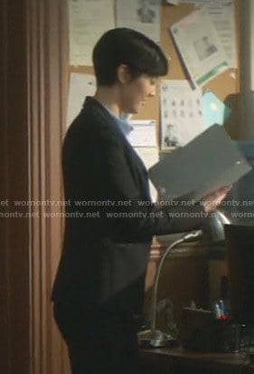 Lisbeth’s black blazer on Nancy Drew