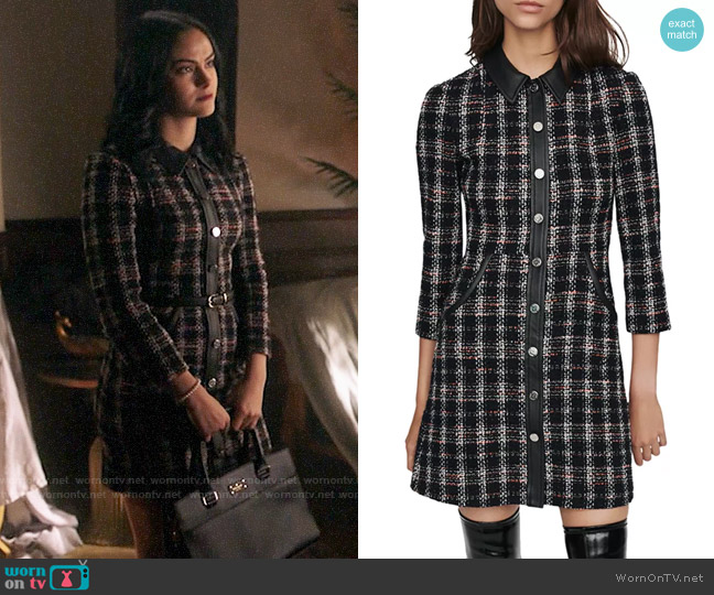 Maje Renaty Dress worn by Veronica Lodge (Camila Mendes) on Riverdale