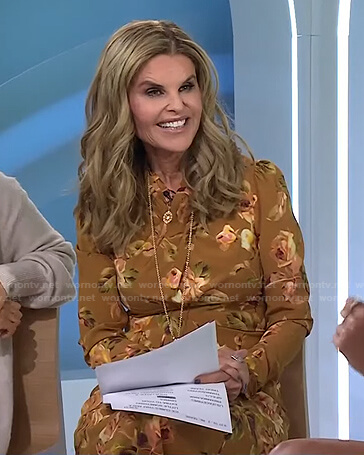 Maria’s floral twisted midi dress on Today