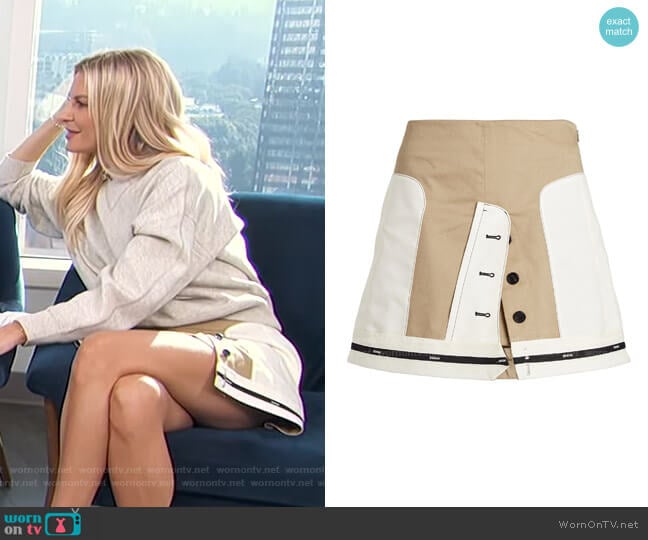 Monse Inverted Twill Mini Skirt worn by Morgan Stewart on E! News