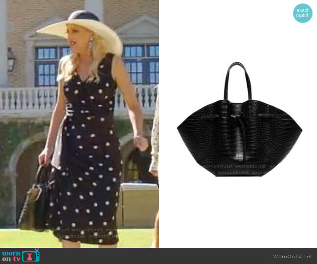 Nanushka Lynne Tote Bag worn by Alexis Carrington (Elaine Hendrix) on Dynasty