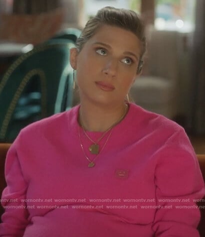 Nomi’s pink sweatshirt on Grown-ish