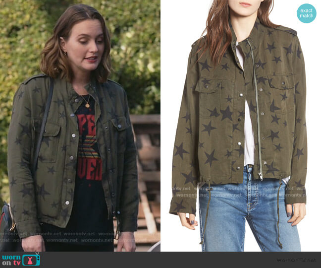 Rails Collins Star Jacket worn by Angie (Leighton Meester) on Single Parents