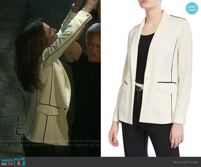 Rag & Bone Sandrine Blazer worn by Hope Williams (Kristian Alfonso) on Days of our Lives