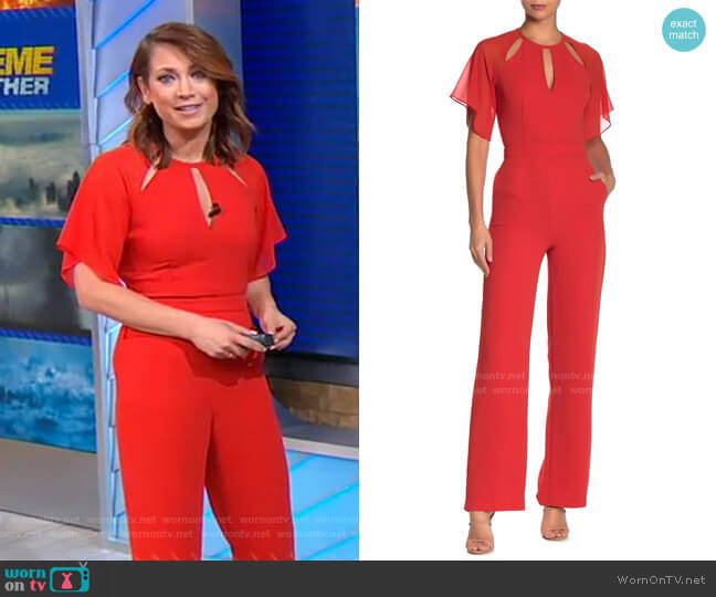 Reiss Scarlet Jumpsuit worn by Ginger Zee on Good Morning America