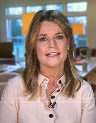 Savannah’s pink scalloped blouse on Today