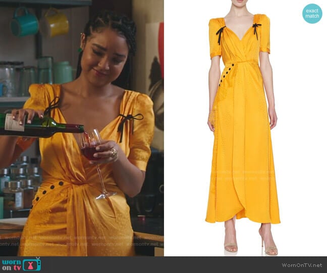 Self Portrait Twisted Jacquard Dress worn by Kat Edison (Aisha Dee) on The Bold Type