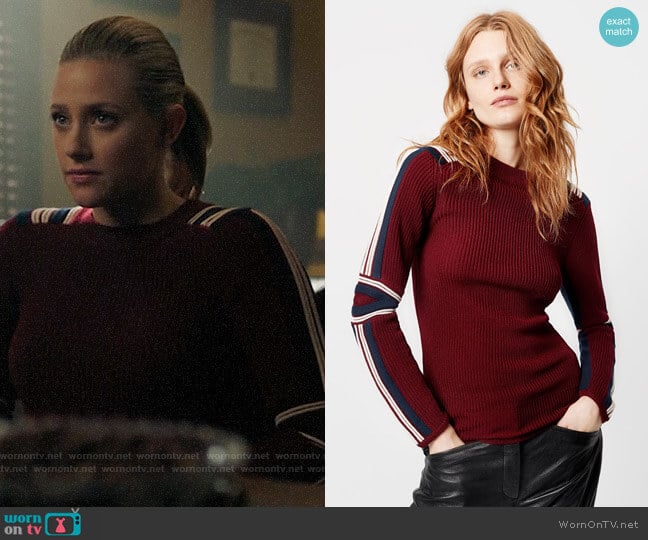 Smythe Alpine Sweater worn by Betty Cooper (Lili Reinhart) on Riverdale