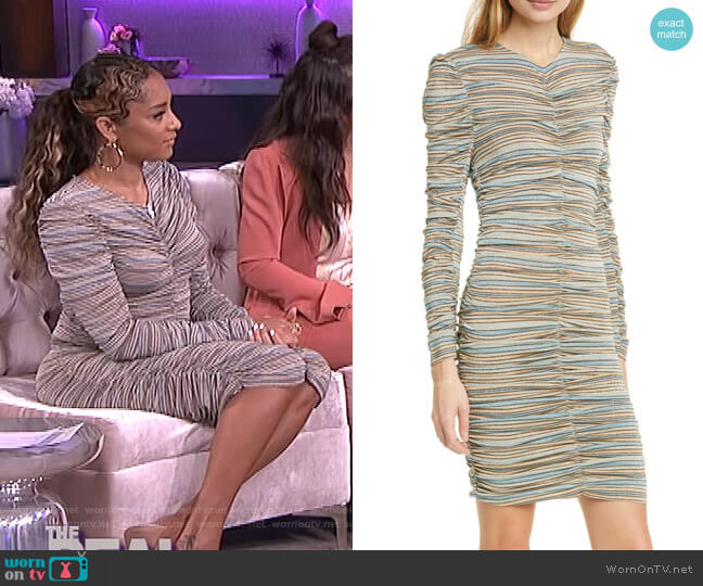 Stine Goya Blake Jersey Dress worn by Amanda Seales on The Real