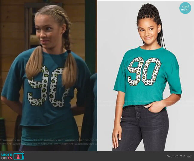 Grayson Threads as Target Leopard Print 90s Cropped T-Shirt worn by Ava (Shelby Simmons) on Bunkd
