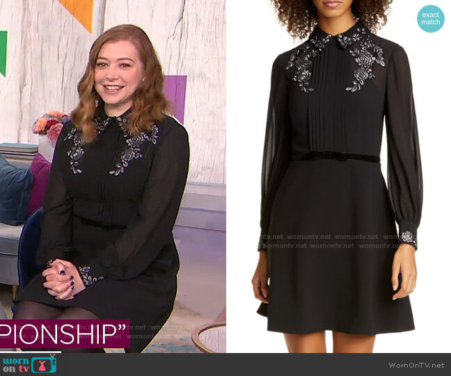 Ted Baker Embroidered Collar Shirtdress