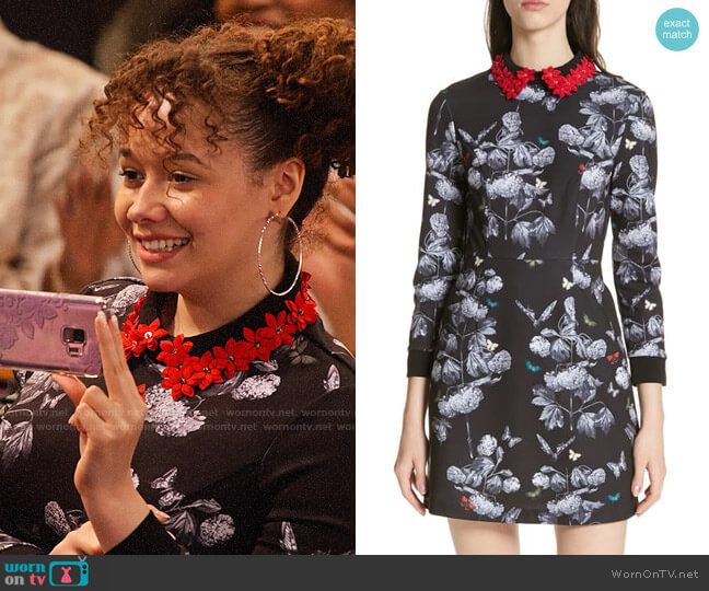 Ted Baker Amaliia Narrnia Dress worn by Jade (Talia Jackson) on Family Reunion