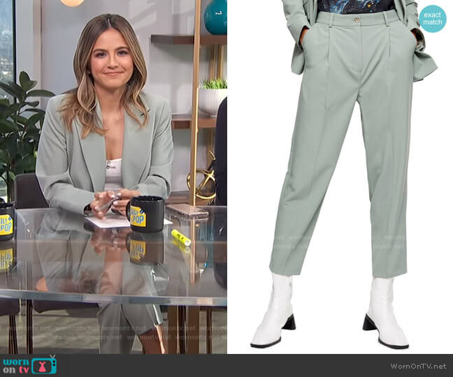 Topshop Kiki Peg Trousers worn by Erin Lim on E! News