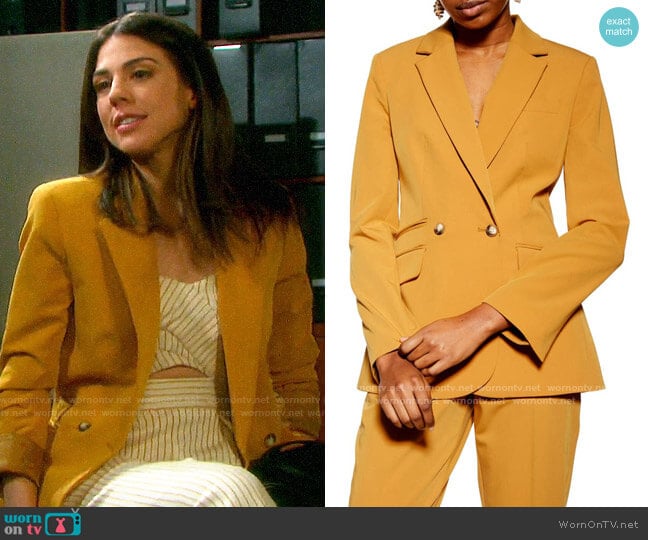 Topshop Double Breasted Blazer worn by Abigail Deveraux (Kate Mansi) on Days of our Lives