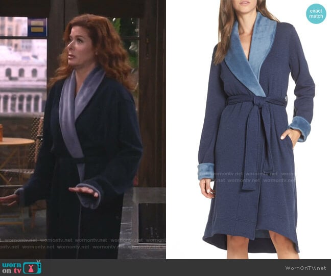 Ugg Duffield II Robe worn by Grace Adler (Debra Messing) on Will and Grace