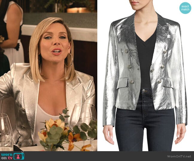 Veronica Beard Cooke Blazer worn by Brianna (June Raphael) on Grace and Frankie